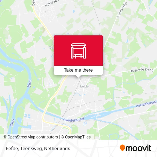 Eefde, Teenkweg Karte