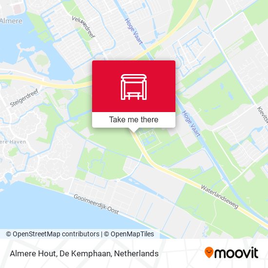 Almere Hout, De Kemphaan map