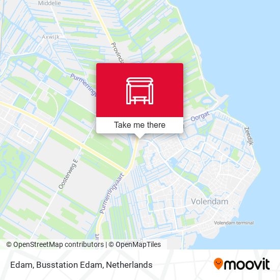 Edam, Busstation Edam map