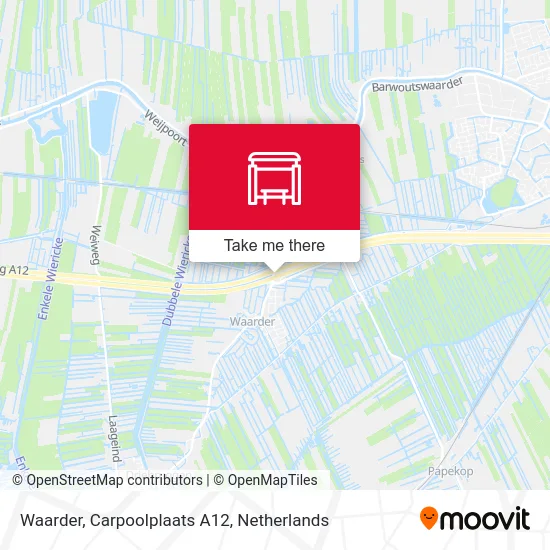 Waarder, Carpoolplaats A12 map