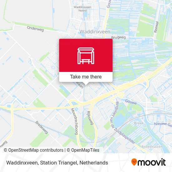 Waddinxveen, Station Triangel map