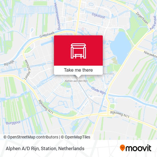 Alphen A/D Rijn, Station map