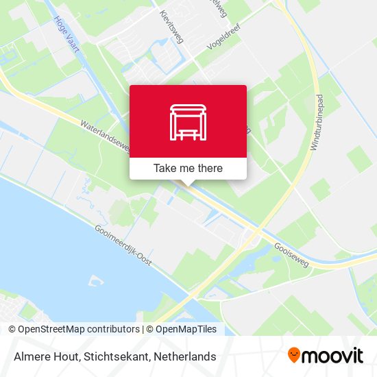 Almere Hout, Stichtsekant map