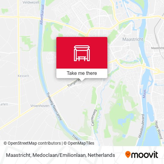 Maastricht, Medoclaan / Emilionlaan map