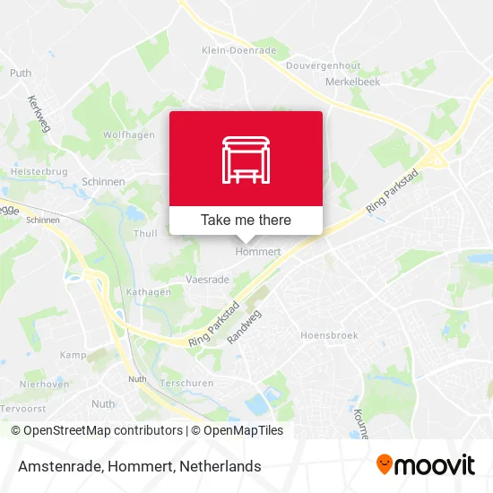 Amstenrade, Hommert map