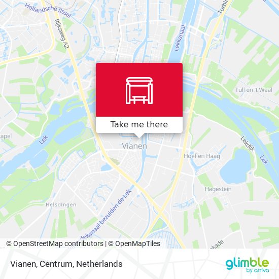 Vianen, Centrum map