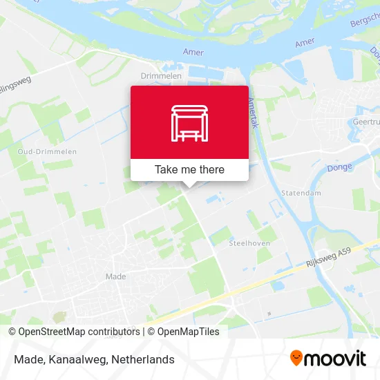 Made, Kanaalweg map