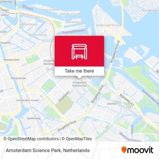 Amsterdam Science Park map