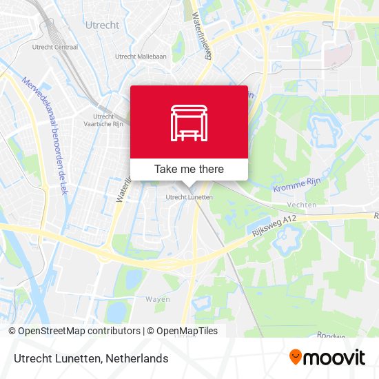 Utrecht Lunetten map