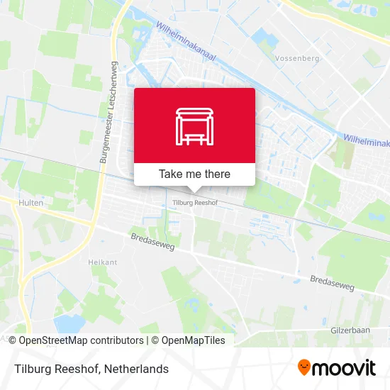 Tilburg Reeshof map