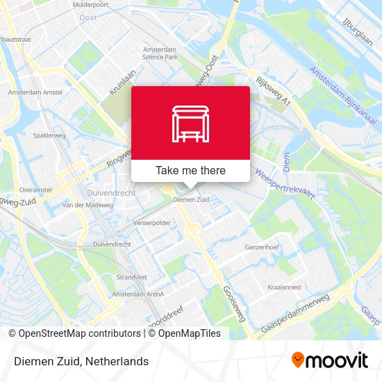 Diemen Zuid map