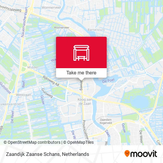 Zaandijk Zaanse Schans map