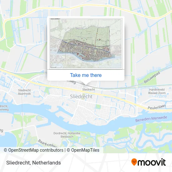 Sliedrecht map