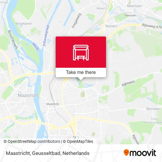 Maastricht, Geusseltbad map