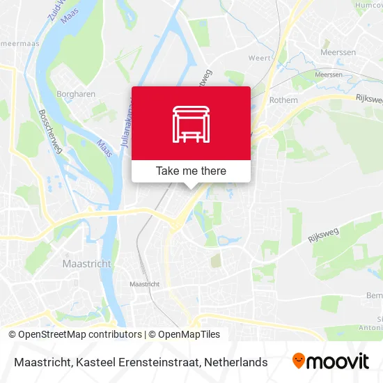 Maastricht, Kasteel Erensteinstraat map