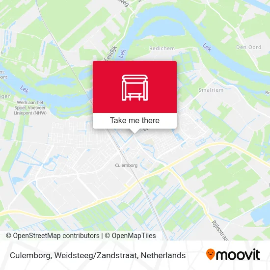 Culemborg, Weidsteeg / Zandstraat map