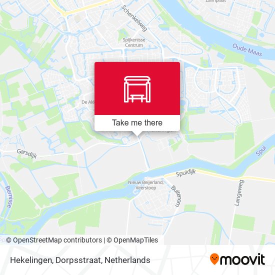 Hekelingen, Dorpsstraat map