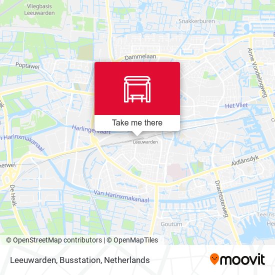 Leeuwarden, Busstation map