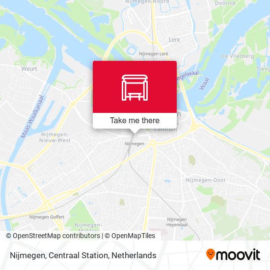 Nijmegen, Centraal Station Karte