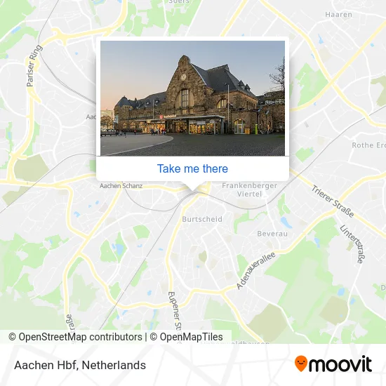 Aachen Hbf map