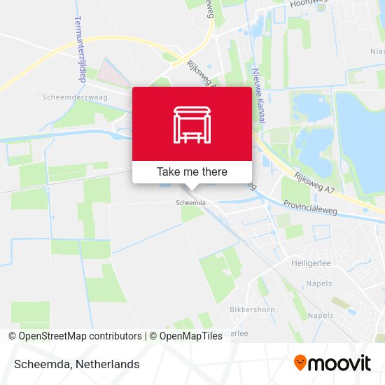 Scheemda map