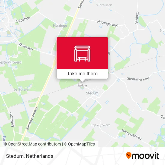 Stedum map