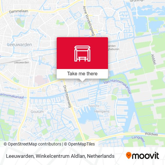 Leeuwarden, Winkelcentrum Aldlan map