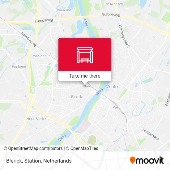 Blerick, Station map