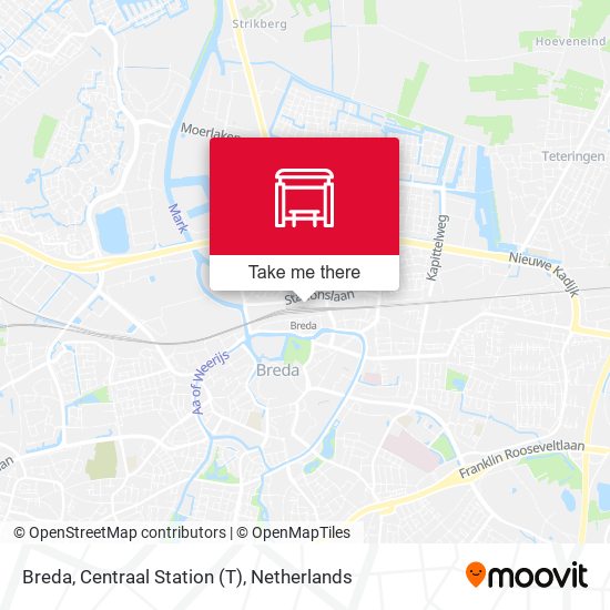 Breda, Centraal Station (T) map