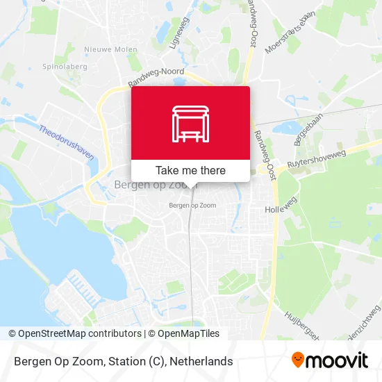 Bergen Op Zoom, Station (C) map