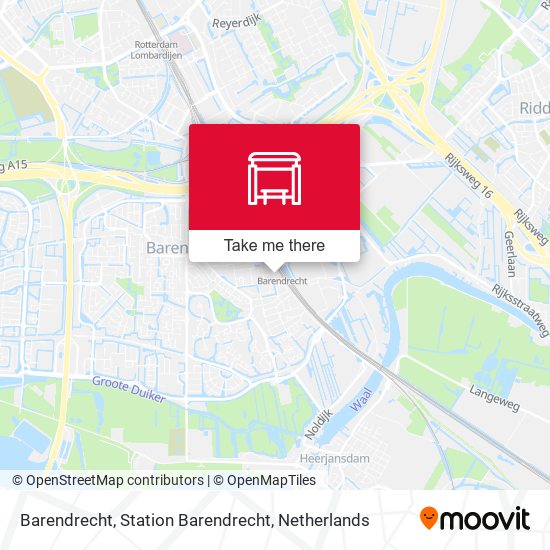 Barendrecht, Station Barendrecht map