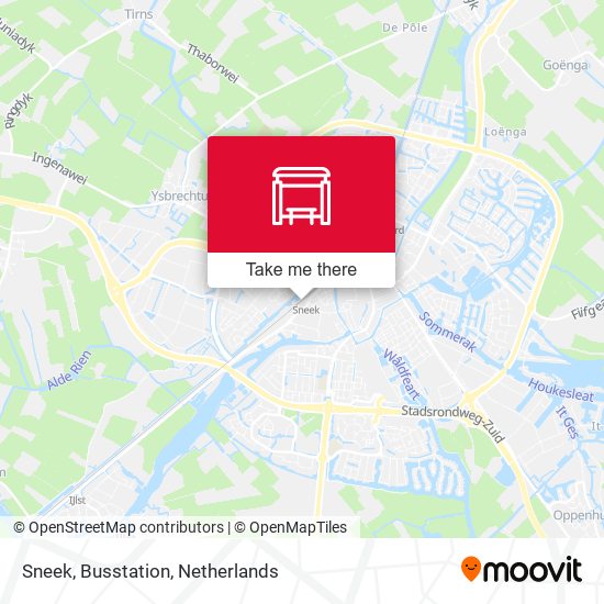 Sneek, Busstation map