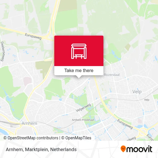 Arnhem, Marktplein map