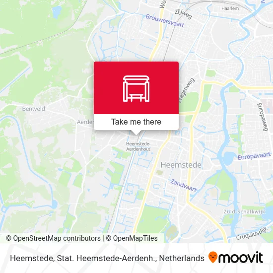 Heemstede, Stat. Heemstede-Aerdenh. map