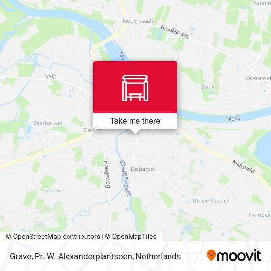 Grave, Pr. W. Alexanderplantsoen map