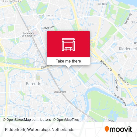 Ridderkerk, Waterschap map
