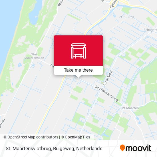 St. Maartensvlotbrug, Ruigeweg map