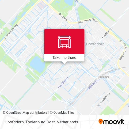 Hoofddorp, Toolenburg Oost map