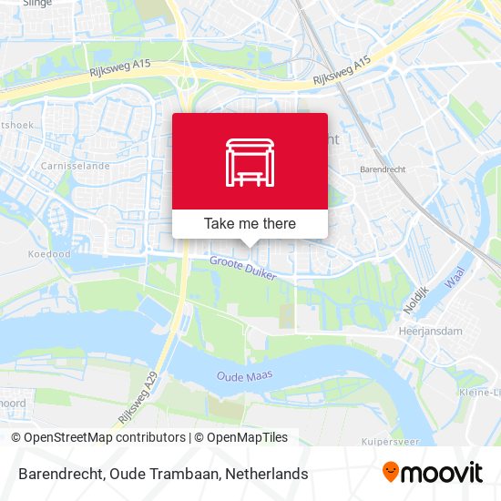 Barendrecht, Oude Trambaan map