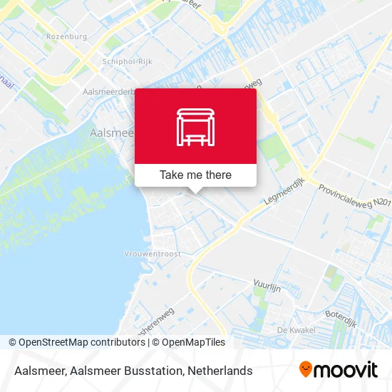 Aalsmeer, Aalsmeer Busstation map