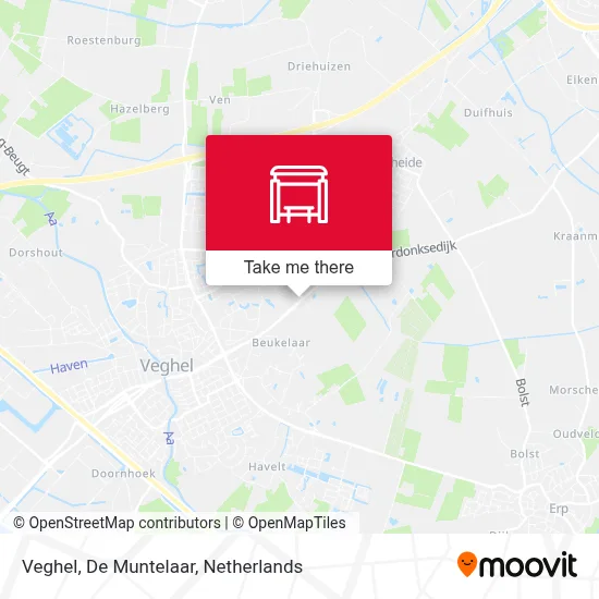 Veghel, De Muntelaar Karte