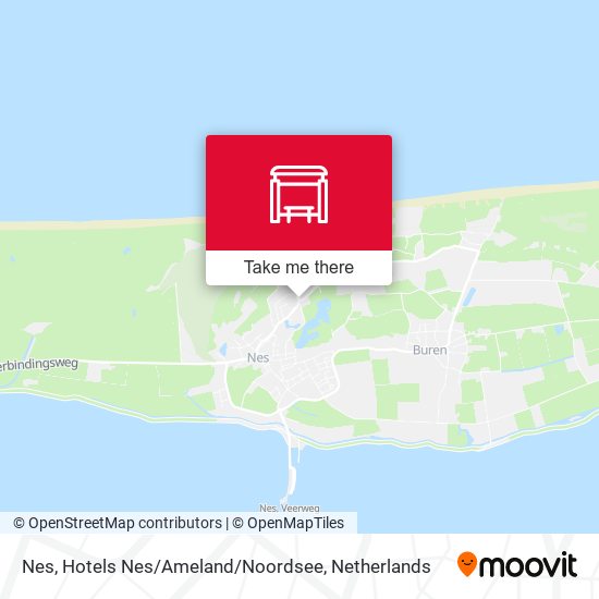 Nes, Hotels Nes / Ameland / Noordsee map