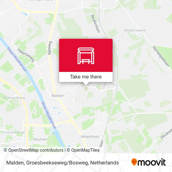 Malden, Groesbeekseweg/Bosweg map