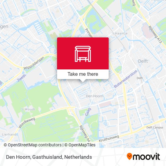 Den Hoorn, Gasthuisland map
