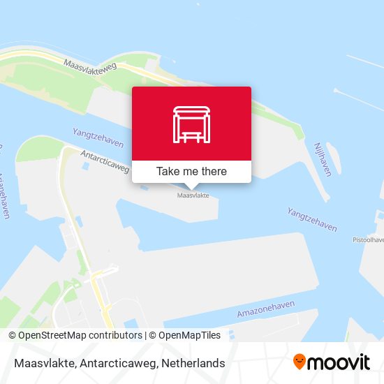 Maasvlakte, Antarcticaweg map