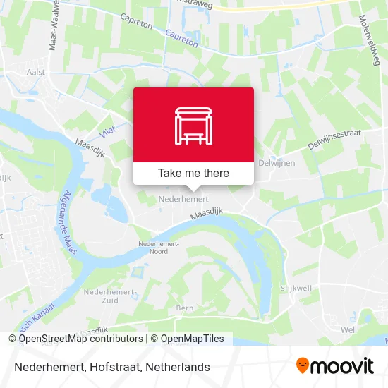 Nederhemert, Hofstraat Karte