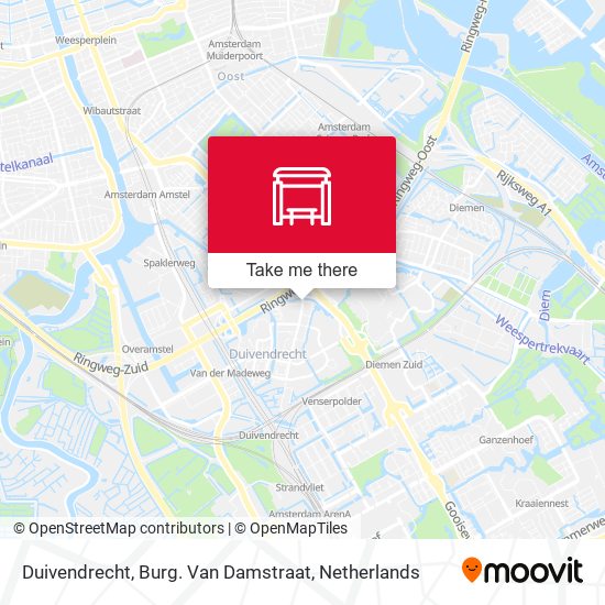 Duivendrecht, Burg. Van Damstraat map