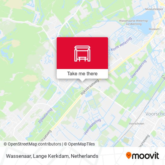 Wassenaar, Lange Kerkdam Karte