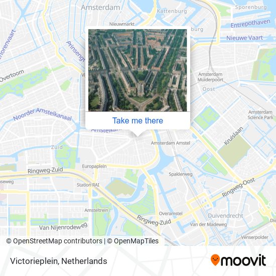 Victorieplein map