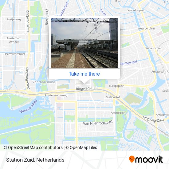 Station Zuid map